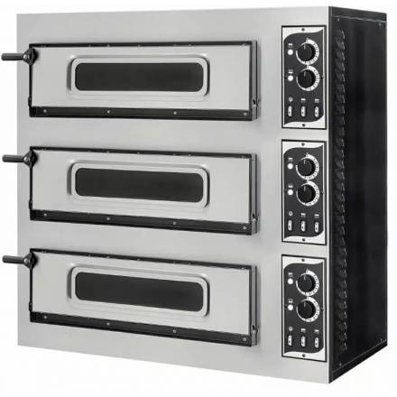 Pizza oven 3 pizzas ø45cm BASIC 3/50 GLASS 6T PRISMAFOOD Pizza ovens