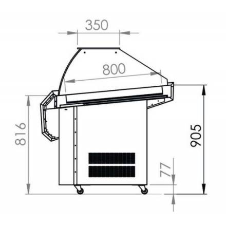 VP-251-K Fish Display Counter AFI COLLIN LUCY Fish Display Counters