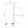 Armoire négative GN2/1 1400L | AA14PNNM AFI COLLIN LUCY Armoires négatives verticales