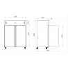 copy of Stainless steel refrigerated cabinet GN2/1 700L AFI COLLIN LUCY Cold