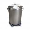 copy of 50L stainless steel waste bin with soft closing lid L2G Stainless steel garbage cans
