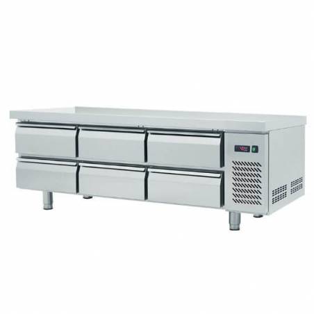 Soubassement réfrigéré | 6 tiroirs AFI COLLIN LUCY Soubassements réfrigérés