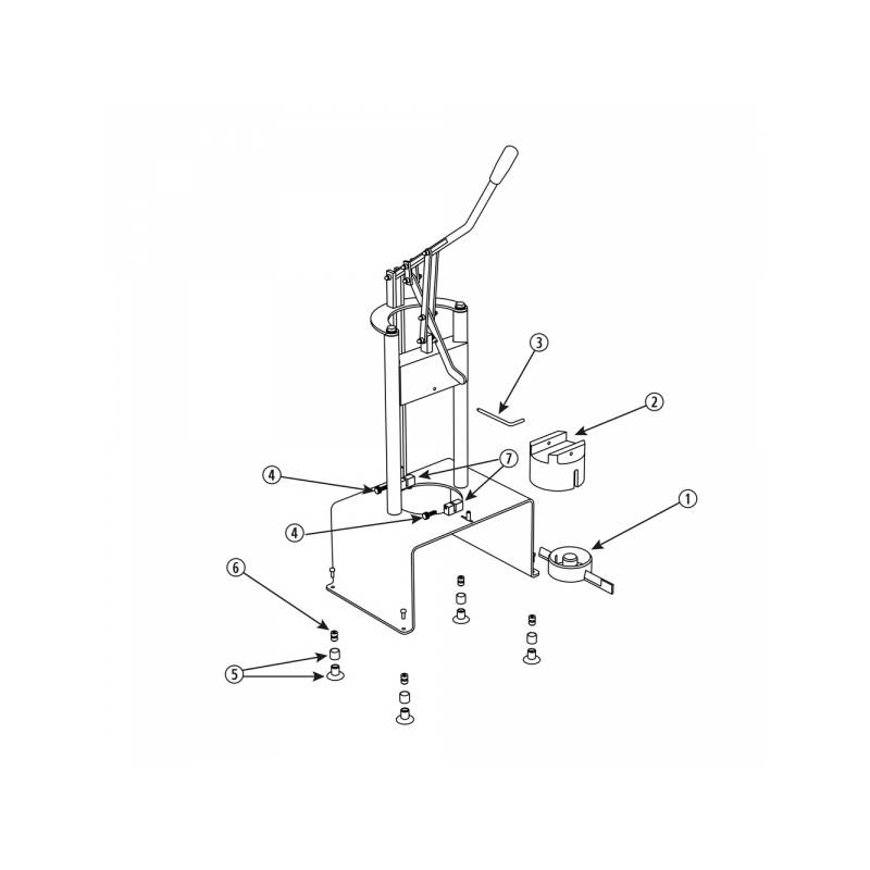 Blade clamping screws - Pack of 2 LOUIS TELLIER