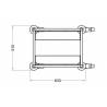 Welded clearance trolley | 1x12 level | without side panels L2G Stainless steel transport ladders