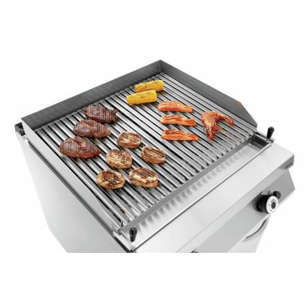 Grill with lava rocks|SO|2 doors BARTSCHER Grill with lava stones