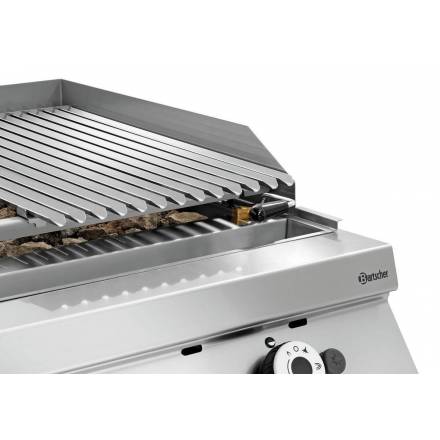 Grill with lava rocks|SO|2 doors BARTSCHER Grill with lava stones
