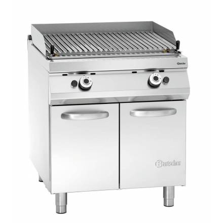 Grill with lava rocks|SO|2 doors BARTSCHER Grill with lava stones