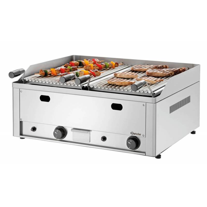 Grill avec pierres de lave gaz 70|L660|AT BARTSCHER Grill with lava stones