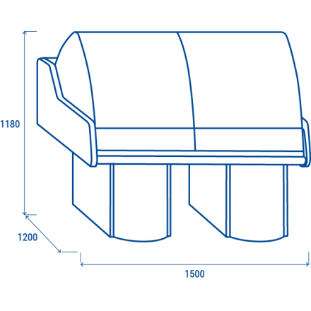 WFH 150 Fish Display Counter COOL HEAD Fish Display Counters