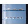 Panoramic refrigerated pastry display case VRP804B|Black VERSUS Rotating cake cases