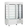 Vitrine panoramique réfrigérée pâtisserie VRP804W|Blanche VERSUS Vitrines à gâteaux