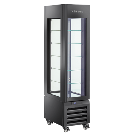 Vitrine panoramique congélateur VFP 304B|Noire VERSUS Vitrines à entremets glacés