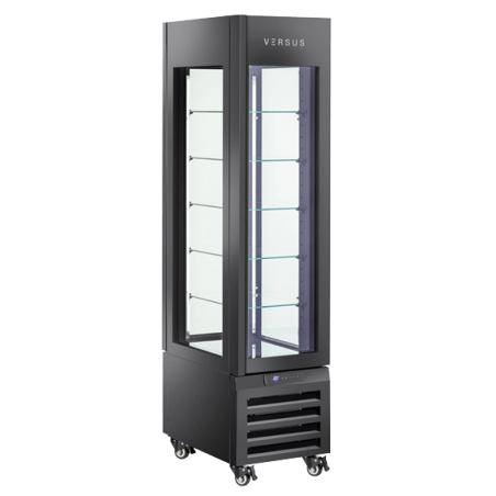 Vitrine panoramique congélateur VFP 304B|Noire VERSUS Vitrines à entremets glacés