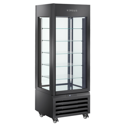 Panoramic display freezer VFP 404B | Black VERSUS Vitrines à entremets glacés