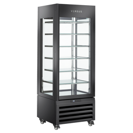 Panoramic display freezer VFP 404SB|Black VERSUS Vitrines à entremets glacés