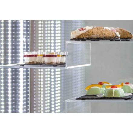 Panoramic display freezer VFP 604B|Black VERSUS Vitrines à entremets glacés