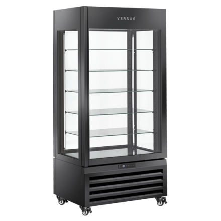 Panoramic display freezer VFP 604B|Black VERSUS Vitrines à entremets glacés