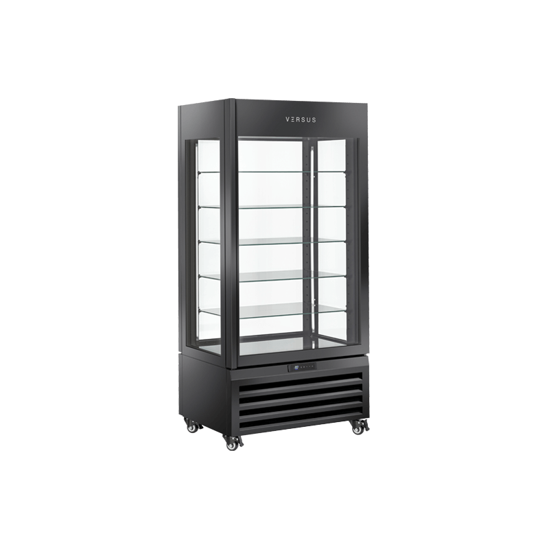 Panoramic display freezer VFP 604B|Black VERSUS Vitrines à entremets glacés