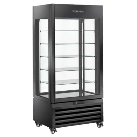 Panoramic display freezer VFP 604B|Black VERSUS Vitrines à entremets glacés