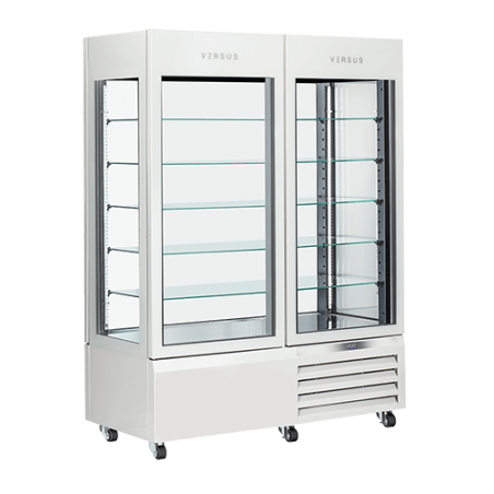 Panoramic display freezer VFP 804W | White VERSUS Vitrines à entremets glacés