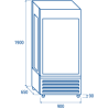 Panoramic meat refrigerator MV 604B VERSUS Vitrines de maturation