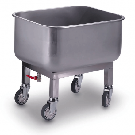 Cuve inox 80L avec vidange