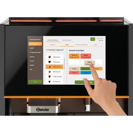 KV2 Topping Coffee Machine BARTSCHER Bean Coffee Machines