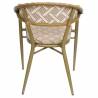 Fauteuil BERCY | Blanc & Caramel  Salle