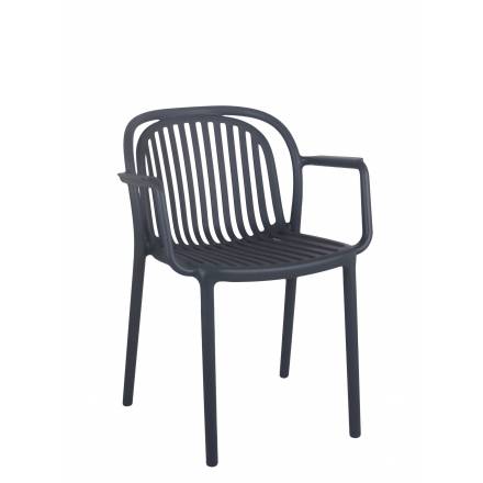 Fauteuil JEDDAH | Anthracite  CHAISES EN POLYPROPYLÈNE