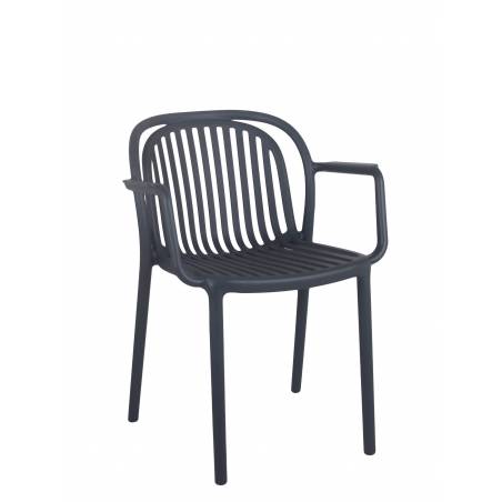 Fauteuil JEDDAH | Anthracite  CHAISES EN POLYPROPYLÈNE