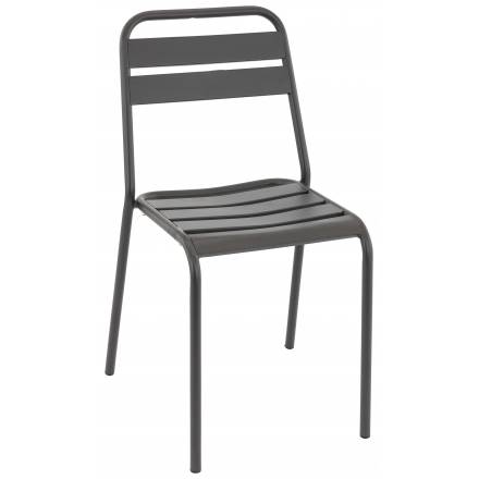 Chaise BASTILLE | Anthracite  CHAISES EN ALUMINIUM