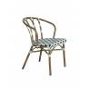 Fauteuil CLICHY | Vert Pâle, Noir & Blanc BE EXPRESS CHAISES PARISIENNES