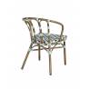 CLICHY Chair | Pale Green, Black & White BE EXPRESS Gamme ANDORRE/BEAULIEU