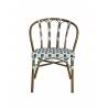 CLICHY Chair | Pale Green, Black & White BE EXPRESS Gamme ANDORRE/BEAULIEU