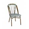 AUTEUIL Chair | Pale Green, Black & White BE EXPRESS Gamme ANDORRE/BEAULIEU