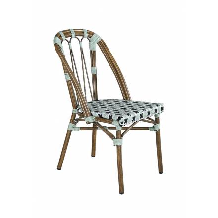 AUTEUIL Chair | Pale Green, Black & White  Gamme ANDORRE/BEAULIEU