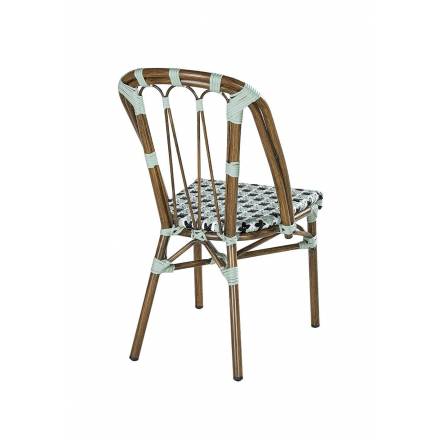 AUTEUIL Chair | Pale Green, Black & White  Gamme ANDORRE/BEAULIEU