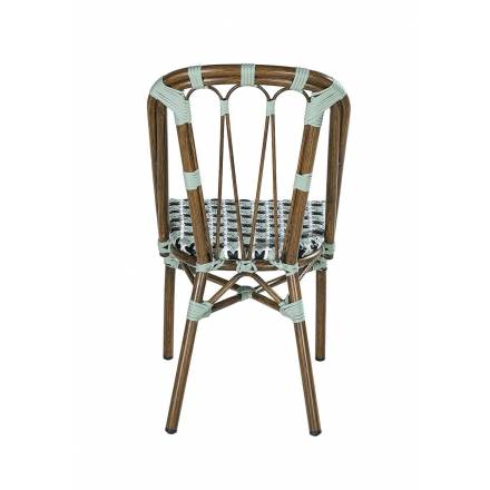 AUTEUIL Chair | Pale Green, Black & White  Gamme ANDORRE/BEAULIEU