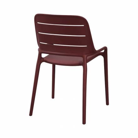 Chaise FOGGIA | Angola Red  CHAISES EN POLYPROPYLÈNE