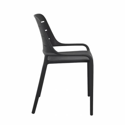 FOGGIA Chair | Anthracite  Gamme MONACO