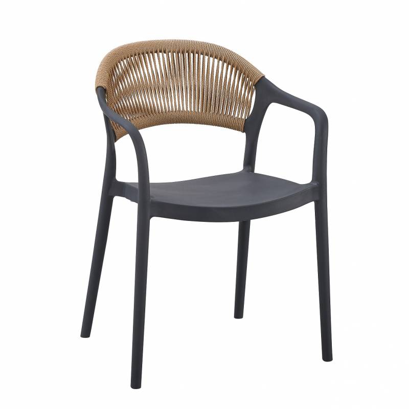 Fauteuil ROTTERDAM | Anthracite  CHAISES EN POLYPROPYLÈNE
