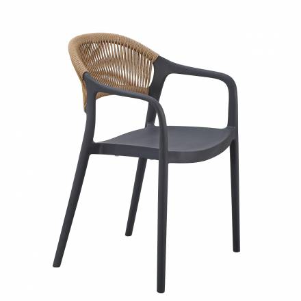 ROTTERDAM Armchair | Anthracite  Gamme MONACO