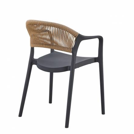 ROTTERDAM Armchair | Anthracite  Gamme MONACO