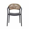 ROTTERDAM Armchair | Anthracite  Gamme MONACO