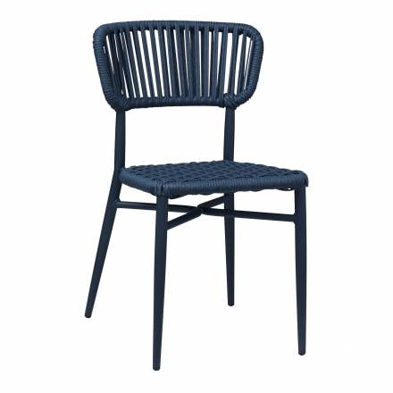 Chaise MARBELLA | Bleu Abysse  CHAISES EN TOILE/CORDE