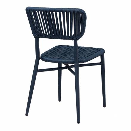 Chaise MARBELLA | Bleu Abysse  CHAISES EN TOILE/CORDE