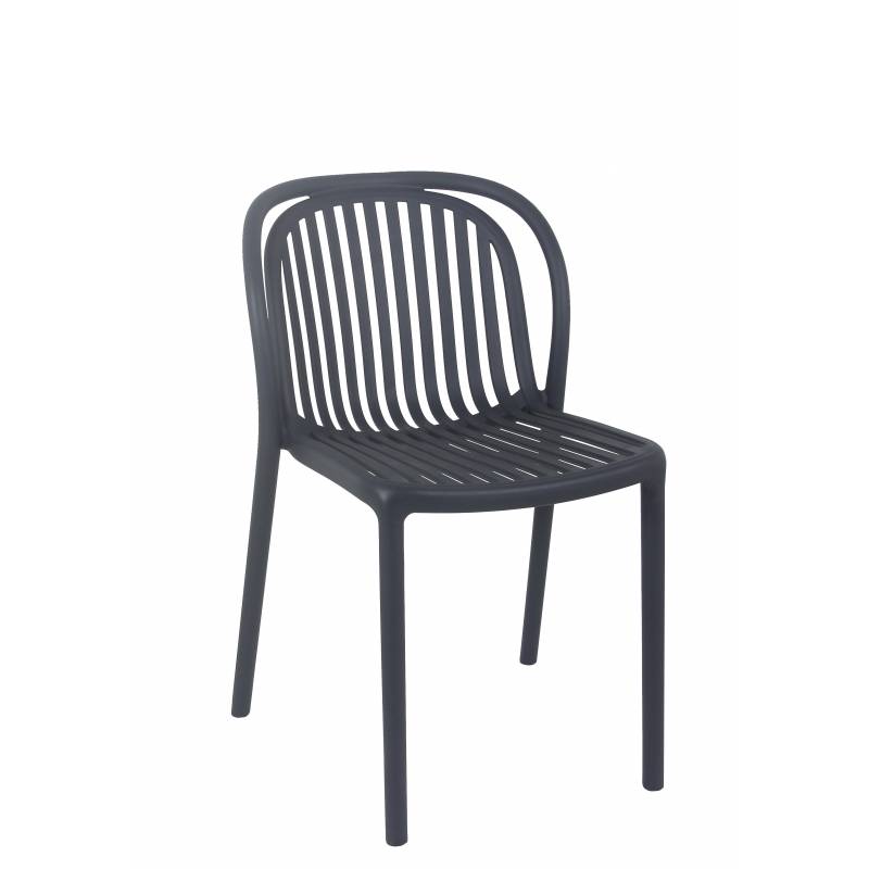 Chaise DUBAI | Anthracite  CHAISES EN POLYPROPYLÈNE