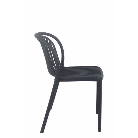Chaise DUBAI | Anthracite  CHAISES EN POLYPROPYLÈNE