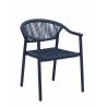 Fauteuil DENIA | Bleu Abysse BE EXPRESS CHAISES EN TOILE/CORDE