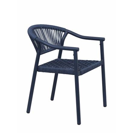 Fauteuil DENIA | Bleu Abysse  CHAISES EN TOILE/CORDE